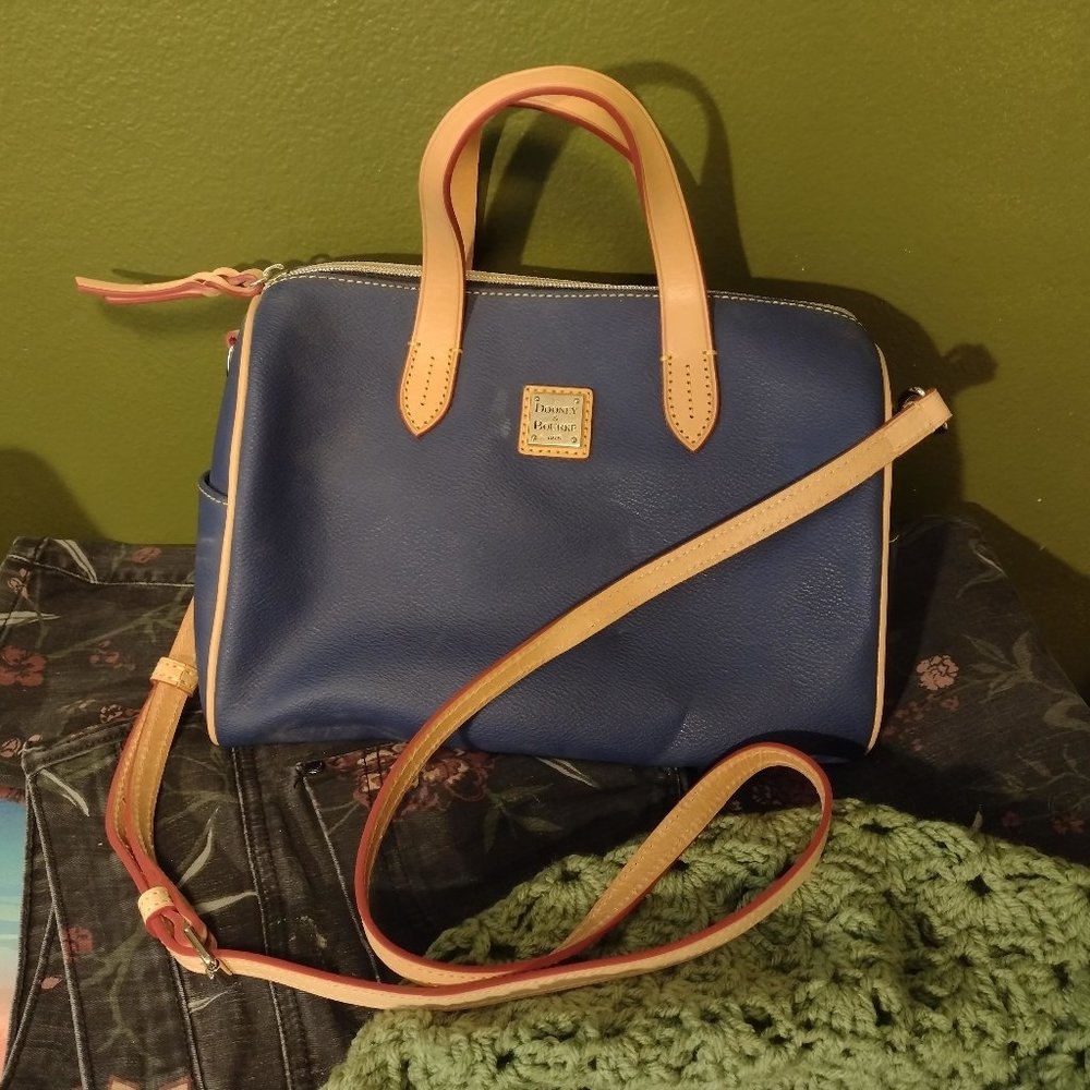 Dooney & Bourke Navy Blue Leather Handbag